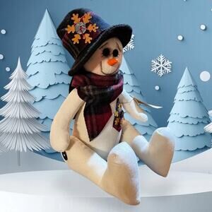 Handmade Snowman “Snowy” will melt your heart!❤️